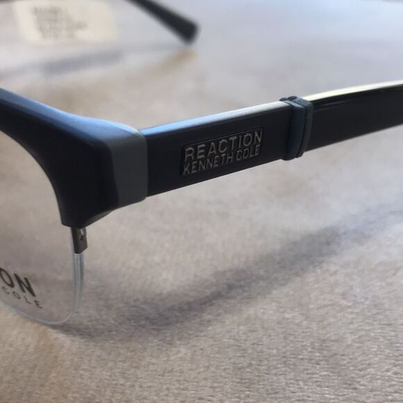 KENNETH COLE REACTION MENS EYEGLASS FRAMES NEW GREY/BLK 50-20-140 DESIGNER NWT - Picture 2 of 7